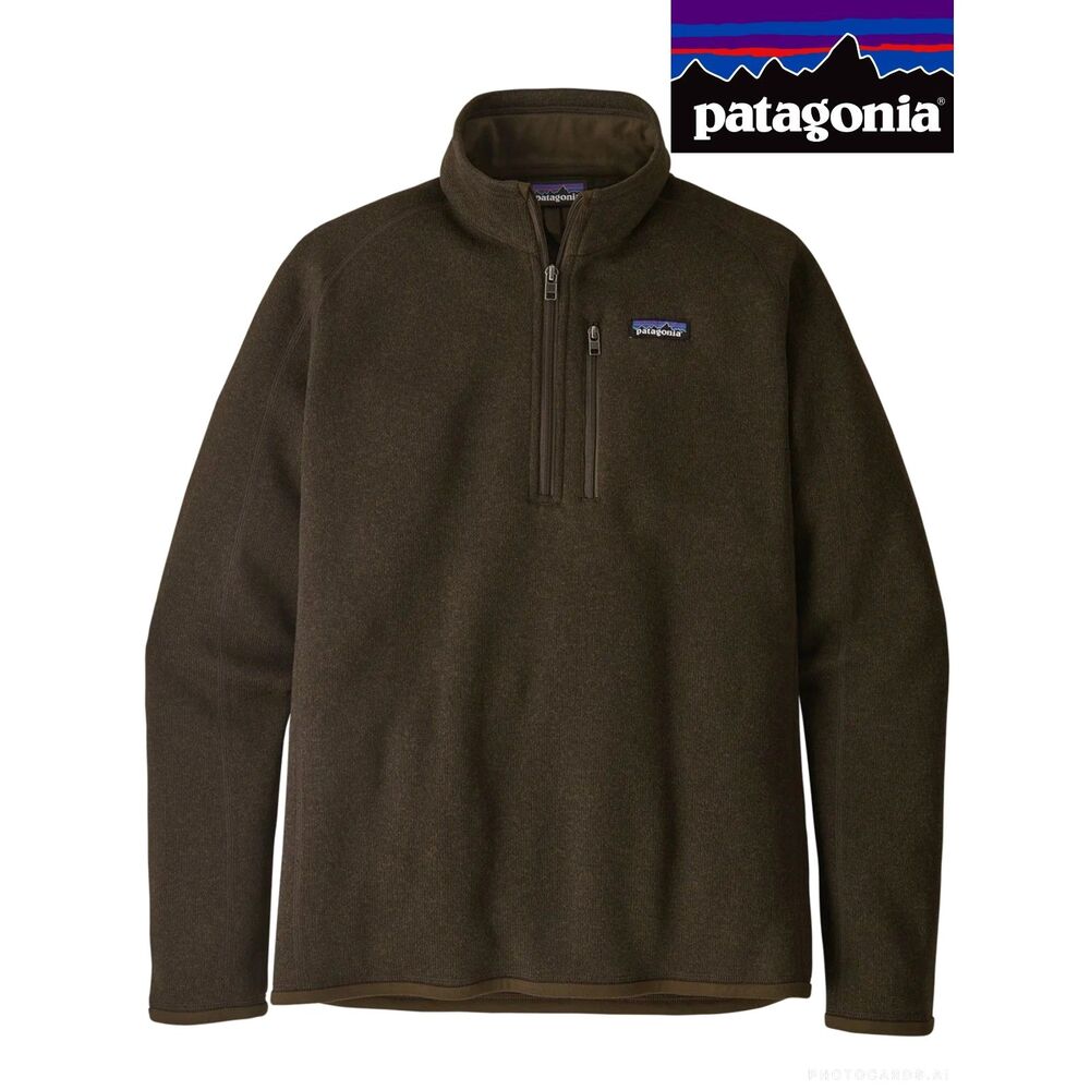 Patagonia Brown Better Sweater 1/4 Zip Fleece Pullover Jacket Men's Sz M